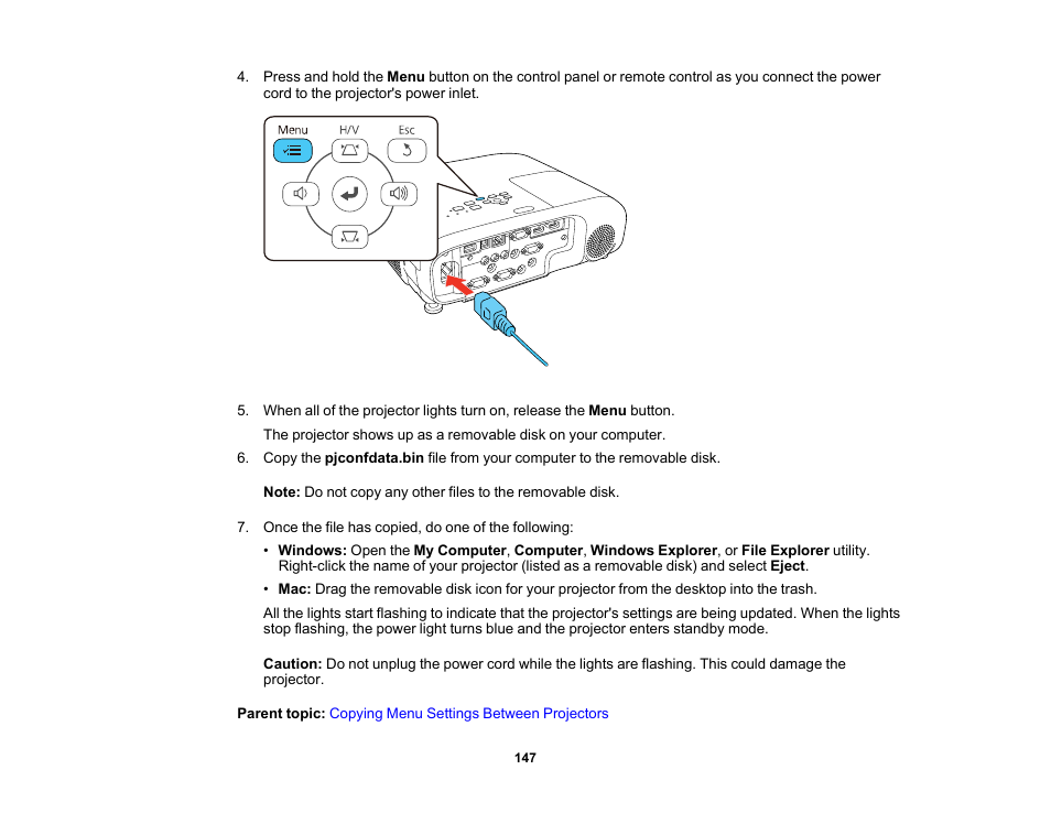 Epson PowerLite 1288 4000-Lumen Full HD 3LCD Projector with Wi-Fi User Manual | Page 147 / 234