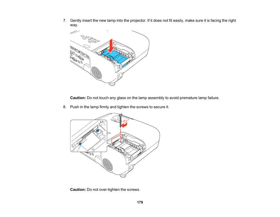 Epson PowerLite 1288 4000-Lumen Full HD 3LCD Projector with Wi-Fi User Manual | Page 179 / 234