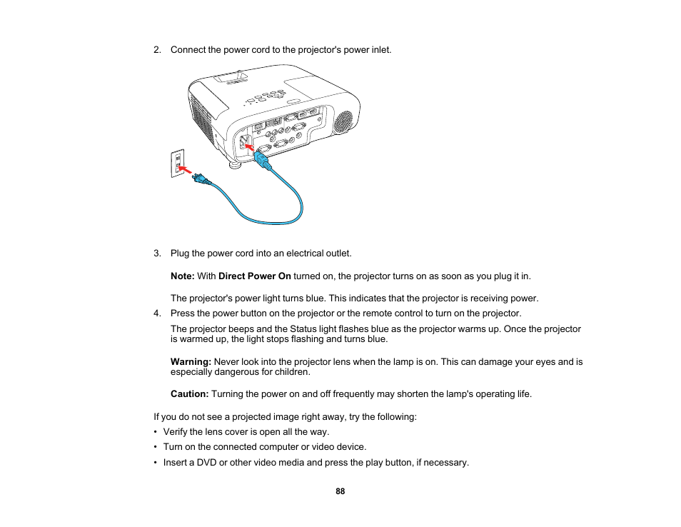 Epson PowerLite 1288 4000-Lumen Full HD 3LCD Projector with Wi-Fi User Manual | Page 88 / 234