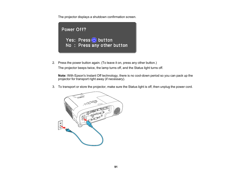 Epson PowerLite 1288 4000-Lumen Full HD 3LCD Projector with Wi-Fi User Manual | Page 91 / 234