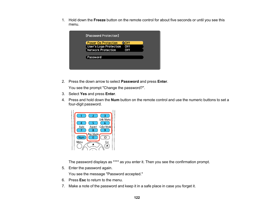 Epson PowerLite 685W 3500-Lumen WXGA Ultra-Short Throw 3LCD Projector User Manual | Page 122 / 263