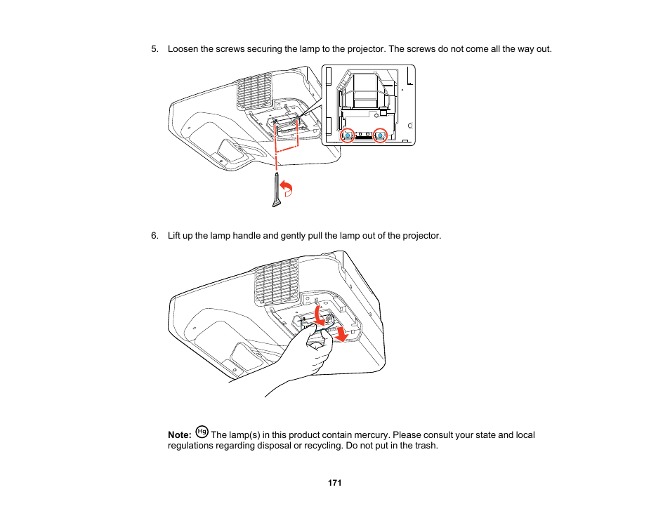 Epson PowerLite 685W 3500-Lumen WXGA Ultra-Short Throw 3LCD Projector User Manual | Page 171 / 263