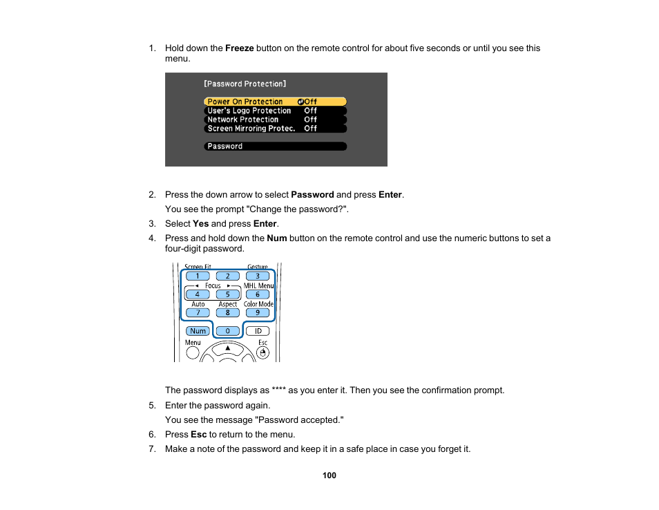 Epson PowerLite 1781W 3200-Lumen WXGA 3LCD Projector User Manual | Page 100 / 245