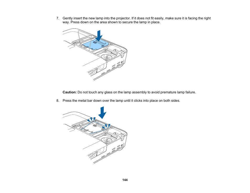 Epson PowerLite 1781W 3200-Lumen WXGA 3LCD Projector User Manual | Page 144 / 245