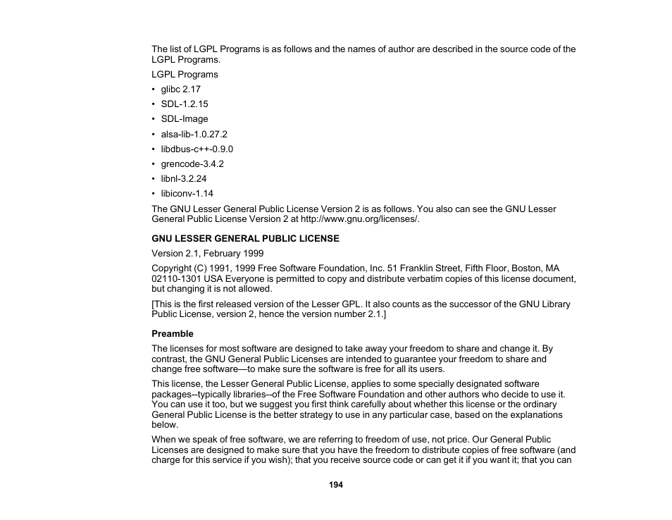 Epson PowerLite 1781W 3200-Lumen WXGA 3LCD Projector User Manual | Page 194 / 245