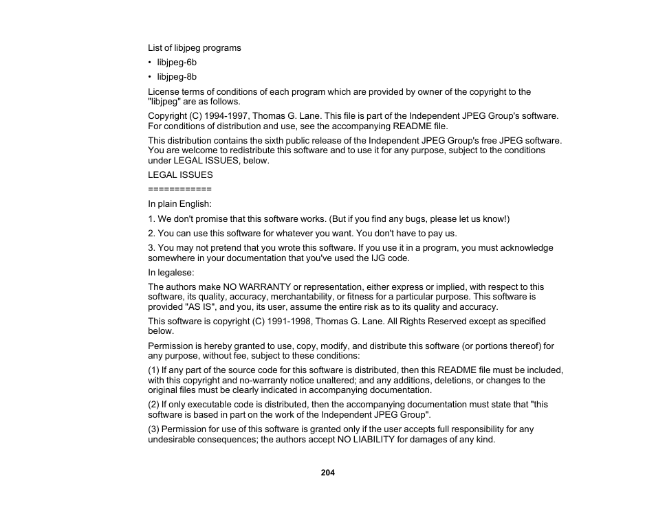 Epson PowerLite 1781W 3200-Lumen WXGA 3LCD Projector User Manual | Page 204 / 245