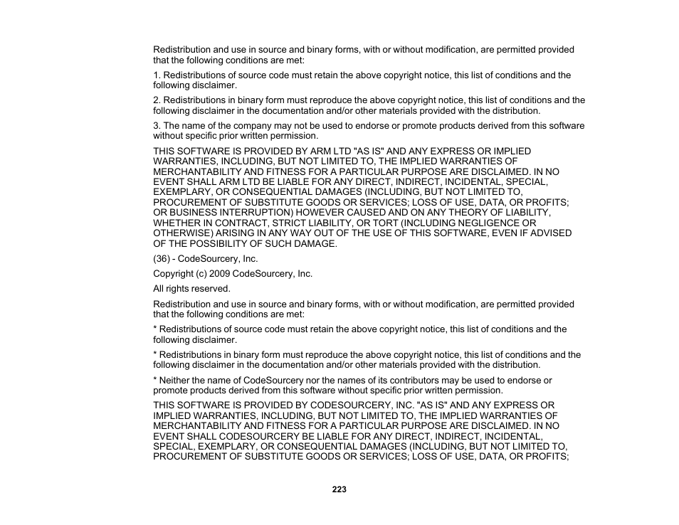 Epson PowerLite 1781W 3200-Lumen WXGA 3LCD Projector User Manual | Page 223 / 245