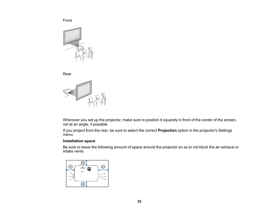 Epson EpiqVision Flex CO-FH02 3000-Lumen Full HD 3LCD Smart Home Theater Projector User Manual | Page 23 / 121