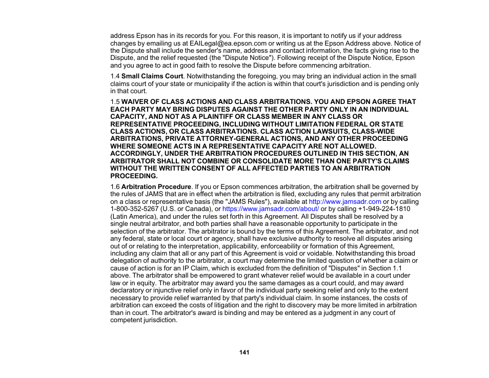 Epson EpiqVision Flex CO-W01 3000-Lumen WXGA 3LCD Projector User Manual | Page 141 / 144