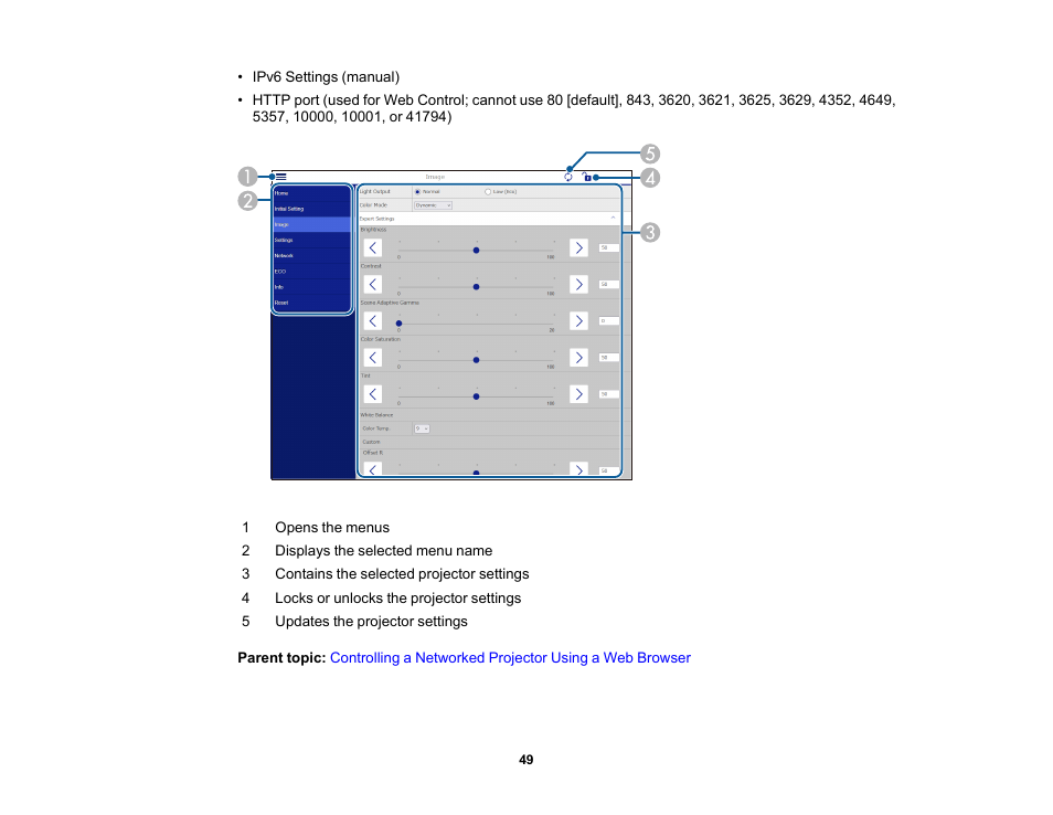 Epson EpiqVision Flex CO-W01 3000-Lumen WXGA 3LCD Projector User Manual | Page 49 / 144