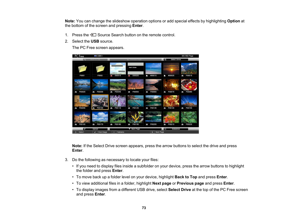 Epson EpiqVision Flex CO-W01 3000-Lumen WXGA 3LCD Projector User Manual | Page 73 / 144