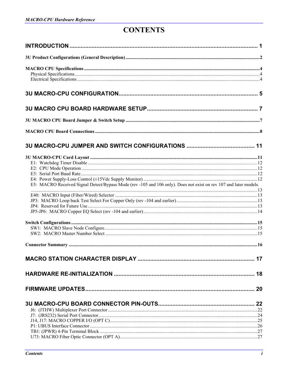Delta Tau MACRO CPU BOARD 4Ax-602804-xHxx User Manual | Page 3 / 35