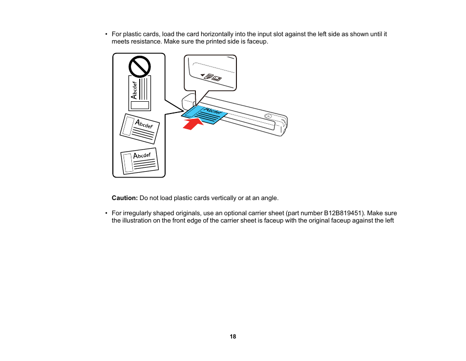 Epson Workforce ES-60W Wireless Portable Document Scanner User Manual | Page 18 / 112