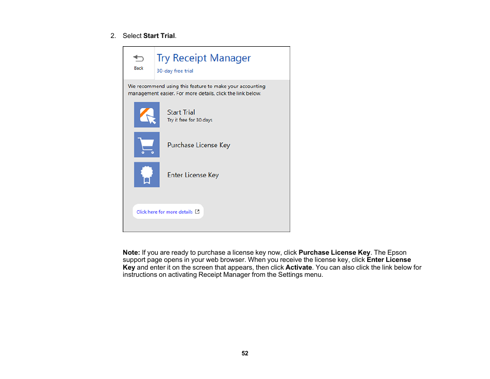Epson Workforce ES-60W Wireless Portable Document Scanner User Manual | Page 52 / 112