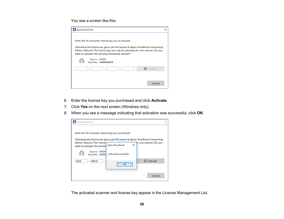 Epson Workforce ES-60W Wireless Portable Document Scanner User Manual | Page 58 / 112