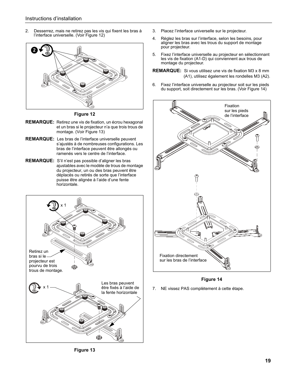 Epson Universal Projector Mount with 3" Extension Column User Manual | Page 19 / 44