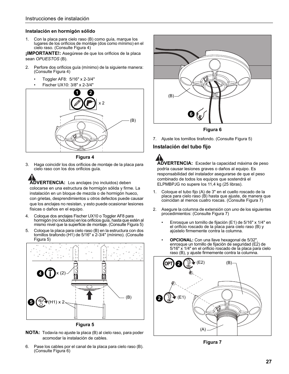 Epson Universal Projector Mount with 3" Extension Column User Manual | Page 27 / 44