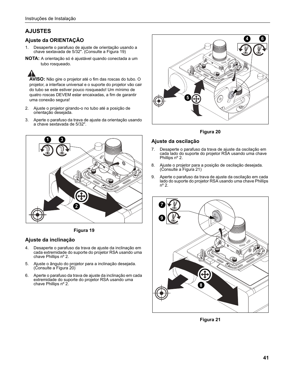 Epson Universal Projector Mount with 3" Extension Column User Manual | Page 41 / 44