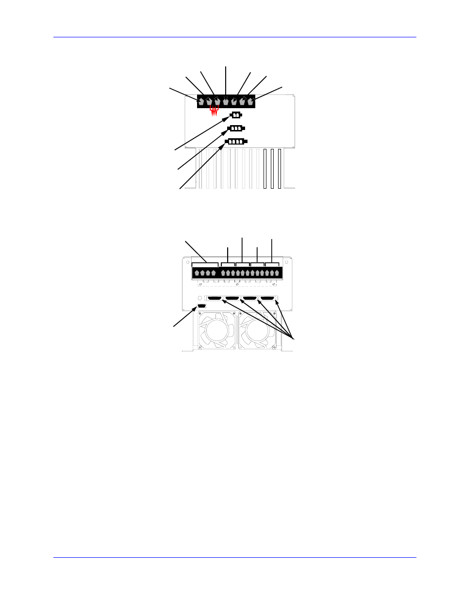 Top view bottom view, Quad amp hardware reference manual installation 17, Figure 5 and 6 quad amplifier connector locations | Delta Tau 3Ax-602646-xUxx User Manual | Page 21 / 40