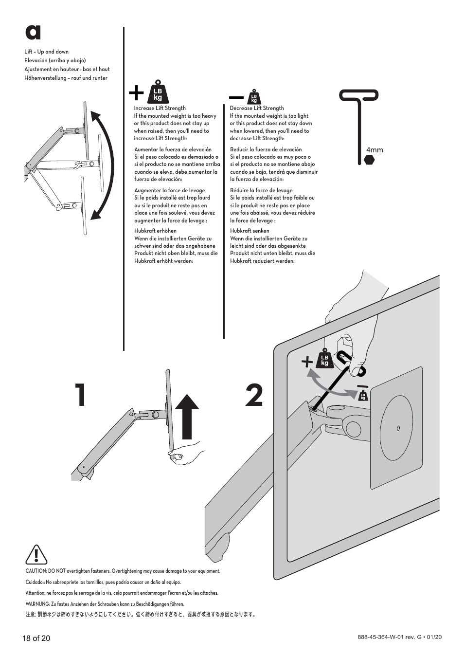 Ergotron MXV Wall Monitor Arm for Displays up to 34" (Matte Black) User Manual | Page 18 / 40