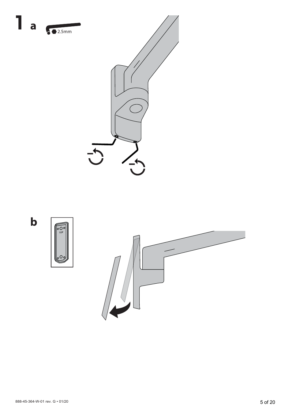 Ergotron MXV Wall Monitor Arm for Displays up to 34" (Matte Black) User Manual | Page 25 / 40