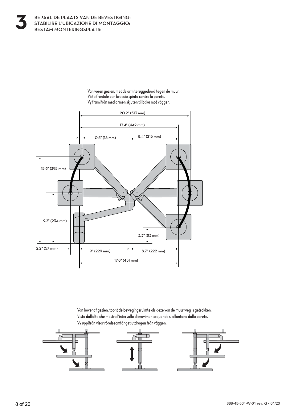 Ergotron MXV Wall Monitor Arm for Displays up to 34" (Matte Black) User Manual | Page 28 / 40