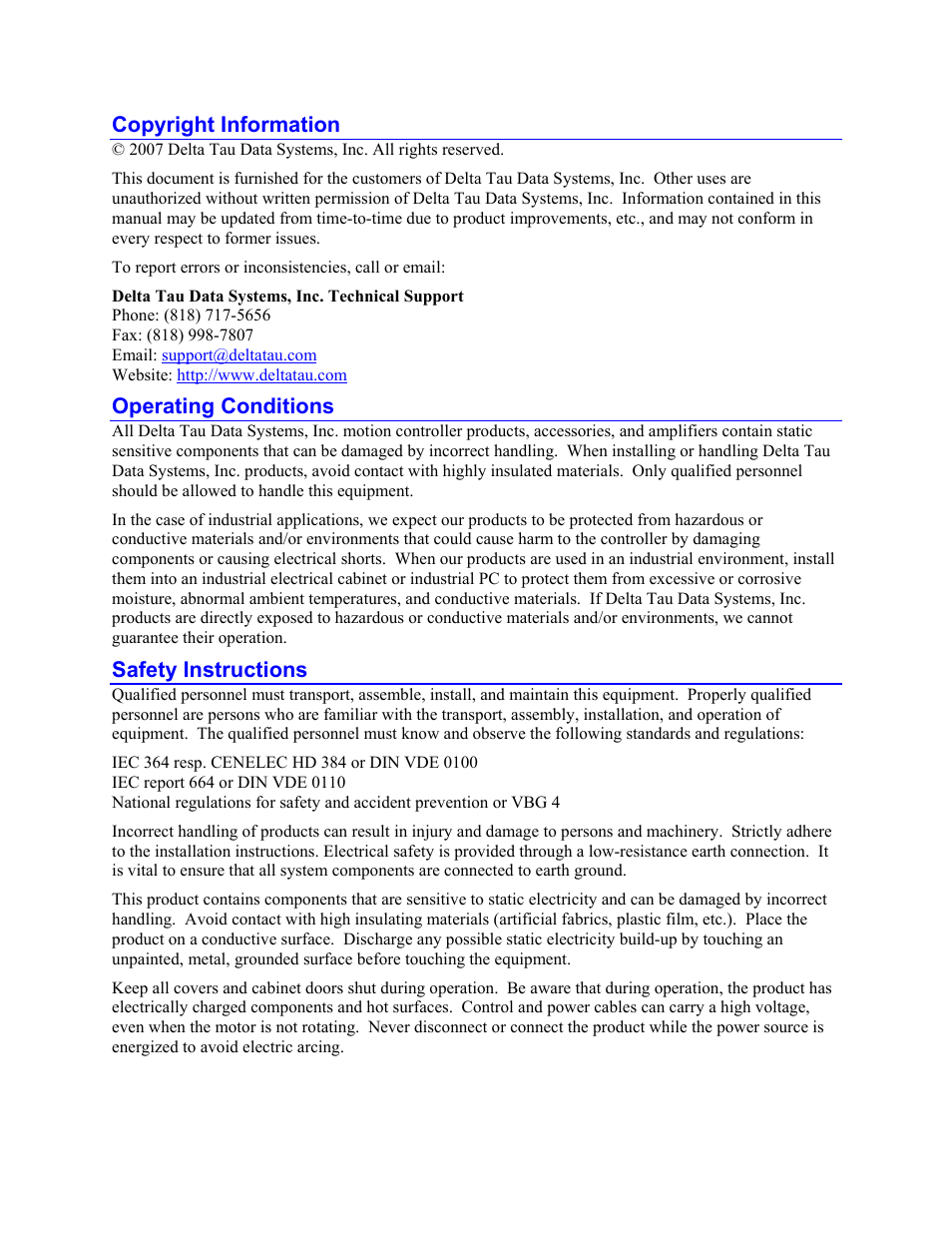 Delta Tau 5xx-603869-xUxx User Manual | Page 2 / 50