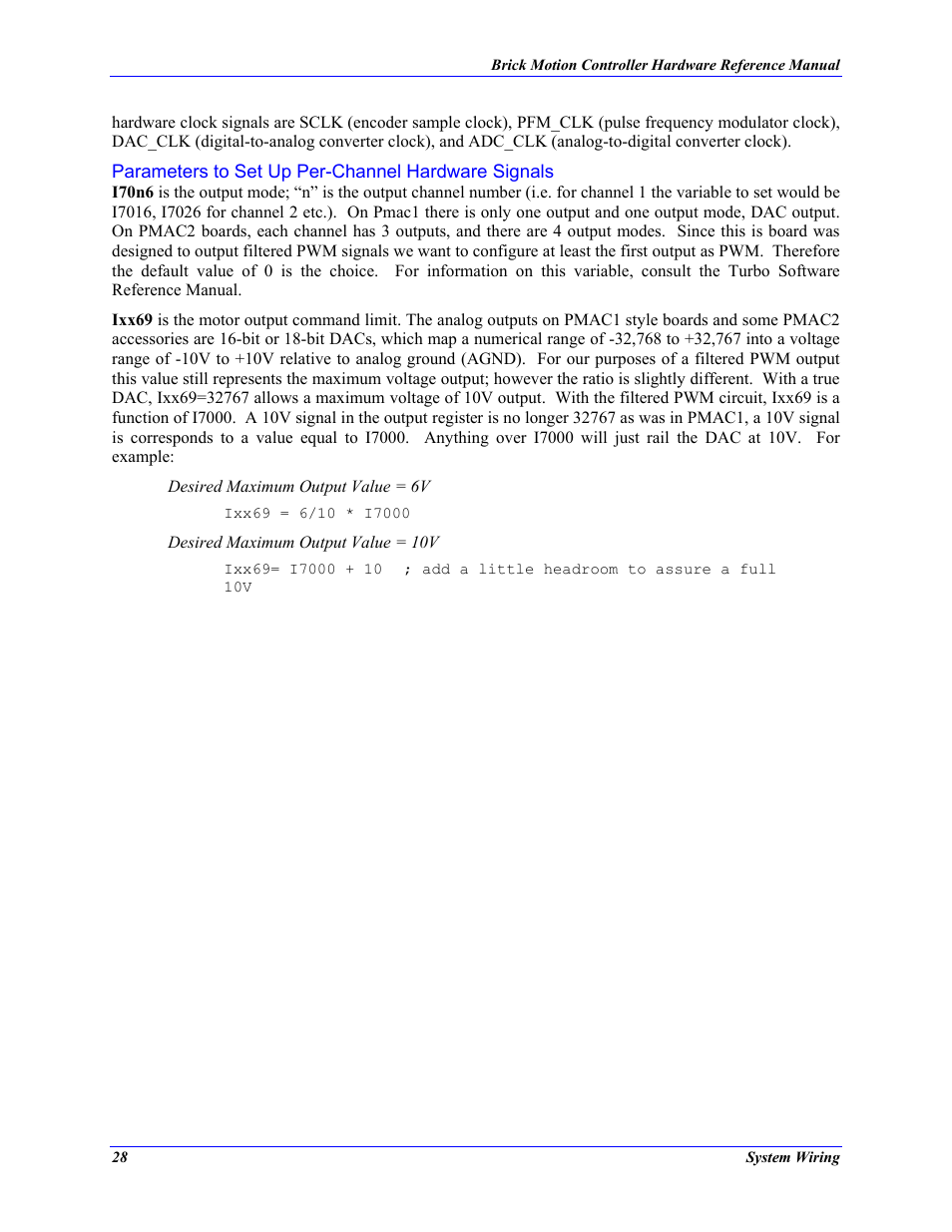 Parameters to set up per-channel hardware signals | Delta Tau 5xx-603869-xUxx User Manual | Page 36 / 50