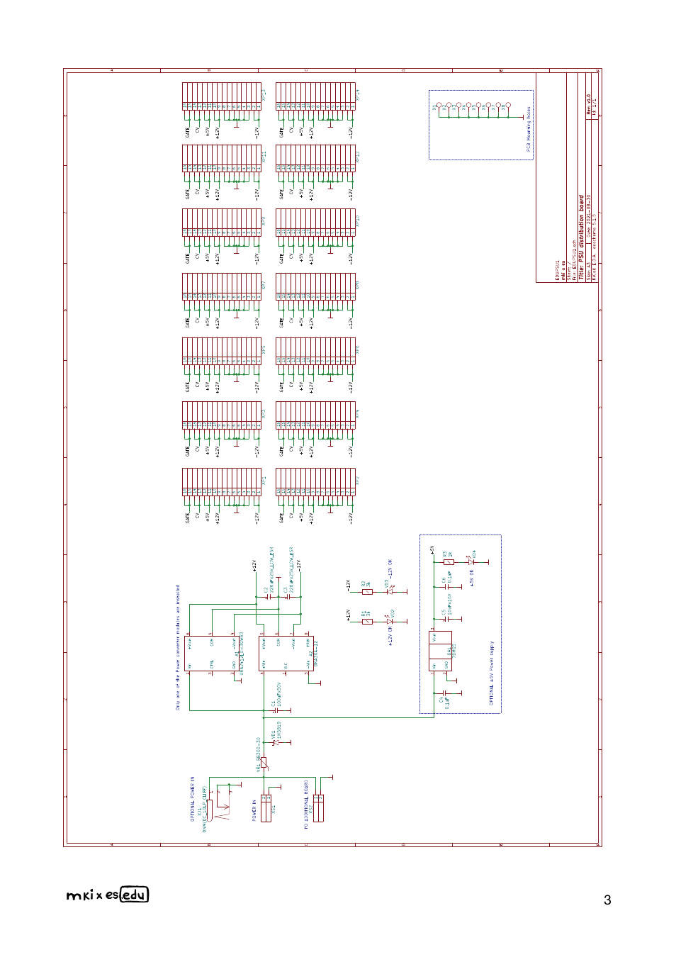 Erica Synths DIY Eurorack Case and Power Supply Kit for EDU Modular System (84 HP) User Manual | Page 3 / 12