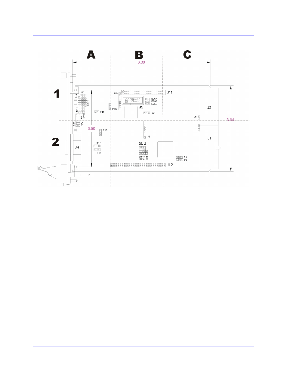 Board layout | Delta Tau 4Ax-603625-xUxx User Manual | Page 13 / 29