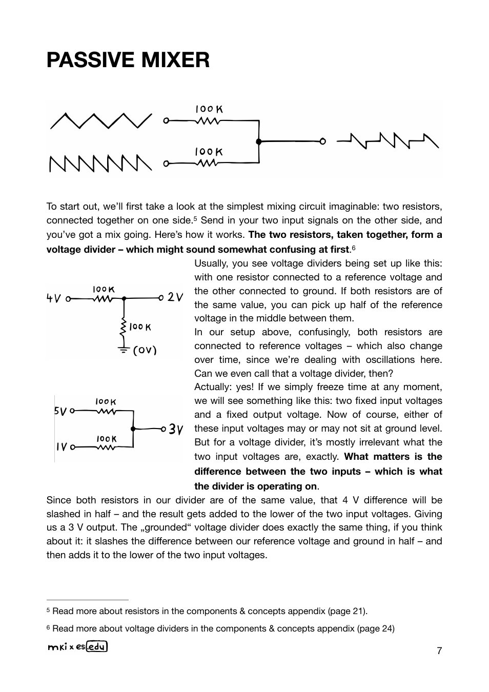 Passive mixer | Erica Synths EDU DIY Mixer Eurorack Module Kit User Manual | Page 7 / 48