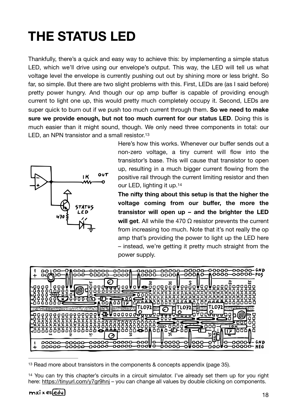 The status led | Erica Synths EDU DIY EG Eurorack Module Kit User Manual | Page 18 / 54