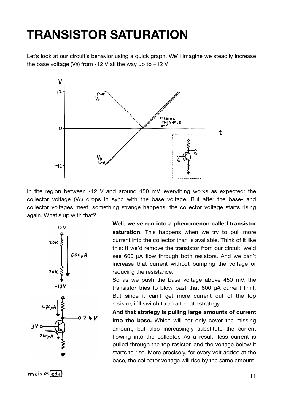 Transistor saturation | Erica Synths EDU DIY Wavefolder Eurorack Module Kit User Manual | Page 11 / 55