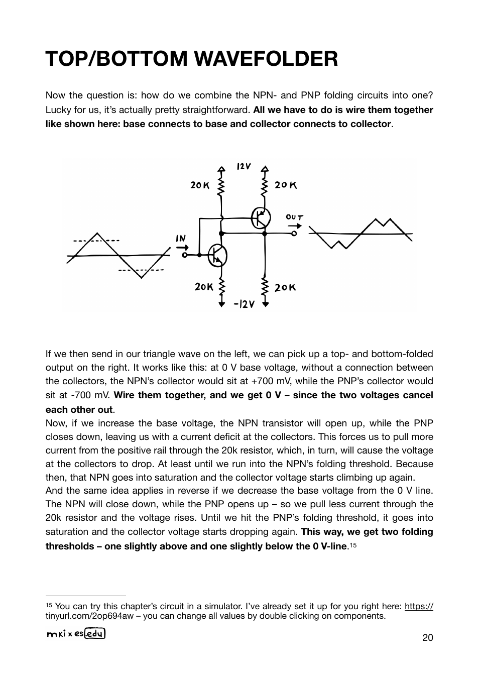 Top/bottom wavefolder | Erica Synths EDU DIY Wavefolder Eurorack Module Kit User Manual | Page 20 / 55