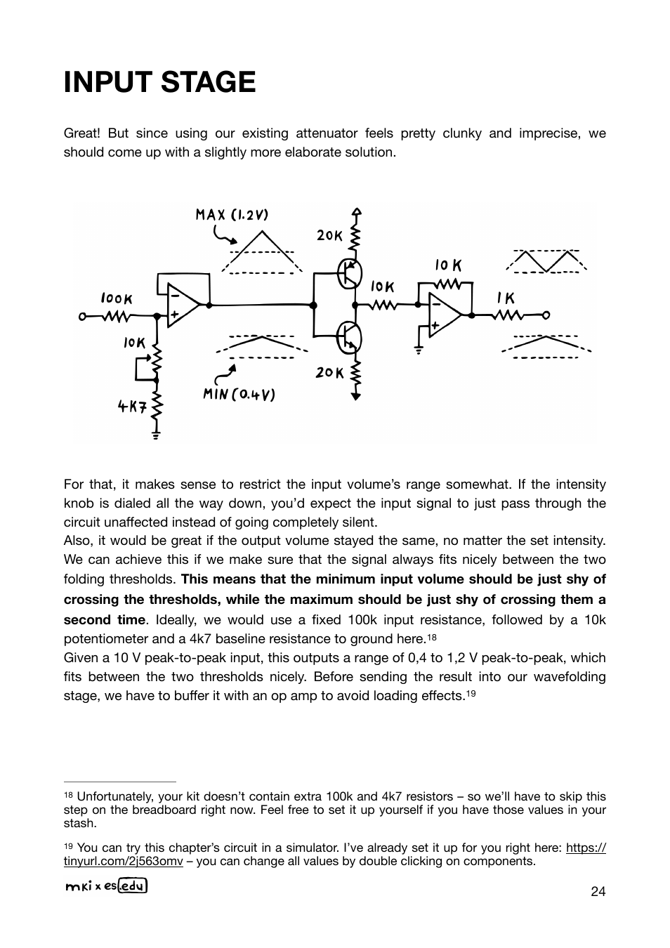 Input stage | Erica Synths EDU DIY Wavefolder Eurorack Module Kit User Manual | Page 24 / 55