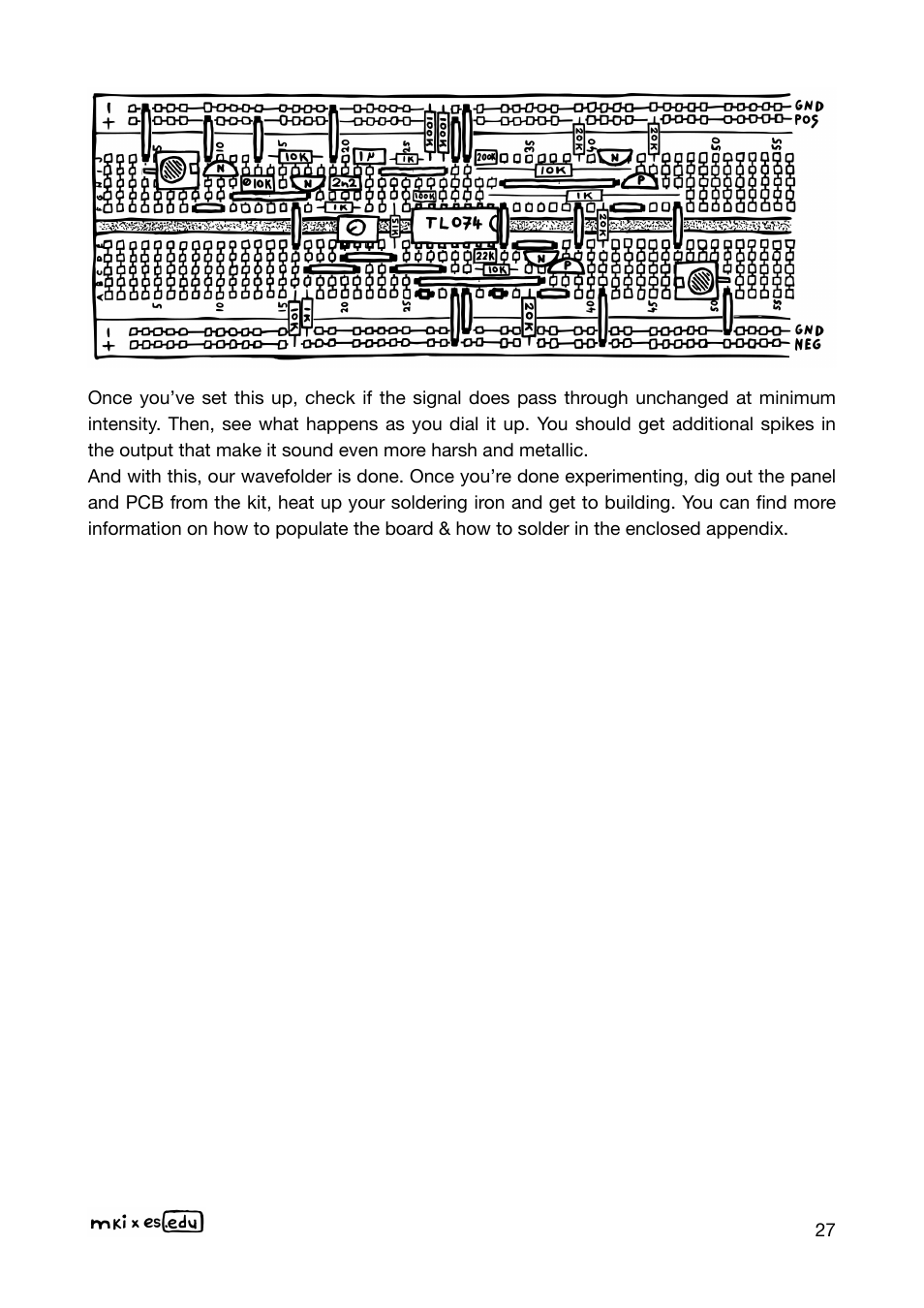 Erica Synths EDU DIY Wavefolder Eurorack Module Kit User Manual | Page 27 / 55