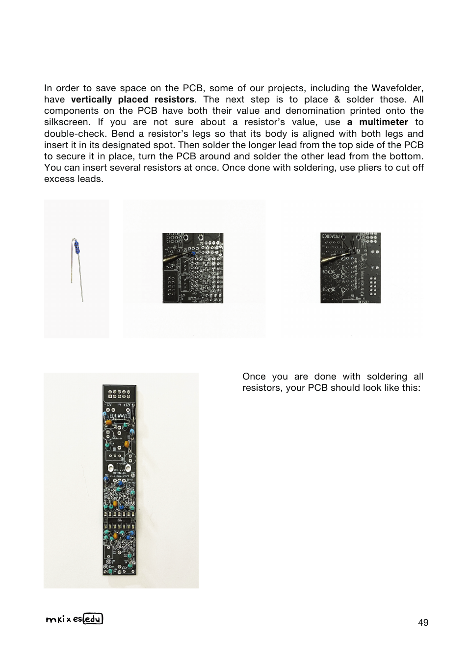 Erica Synths EDU DIY Wavefolder Eurorack Module Kit User Manual | Page 49 / 55