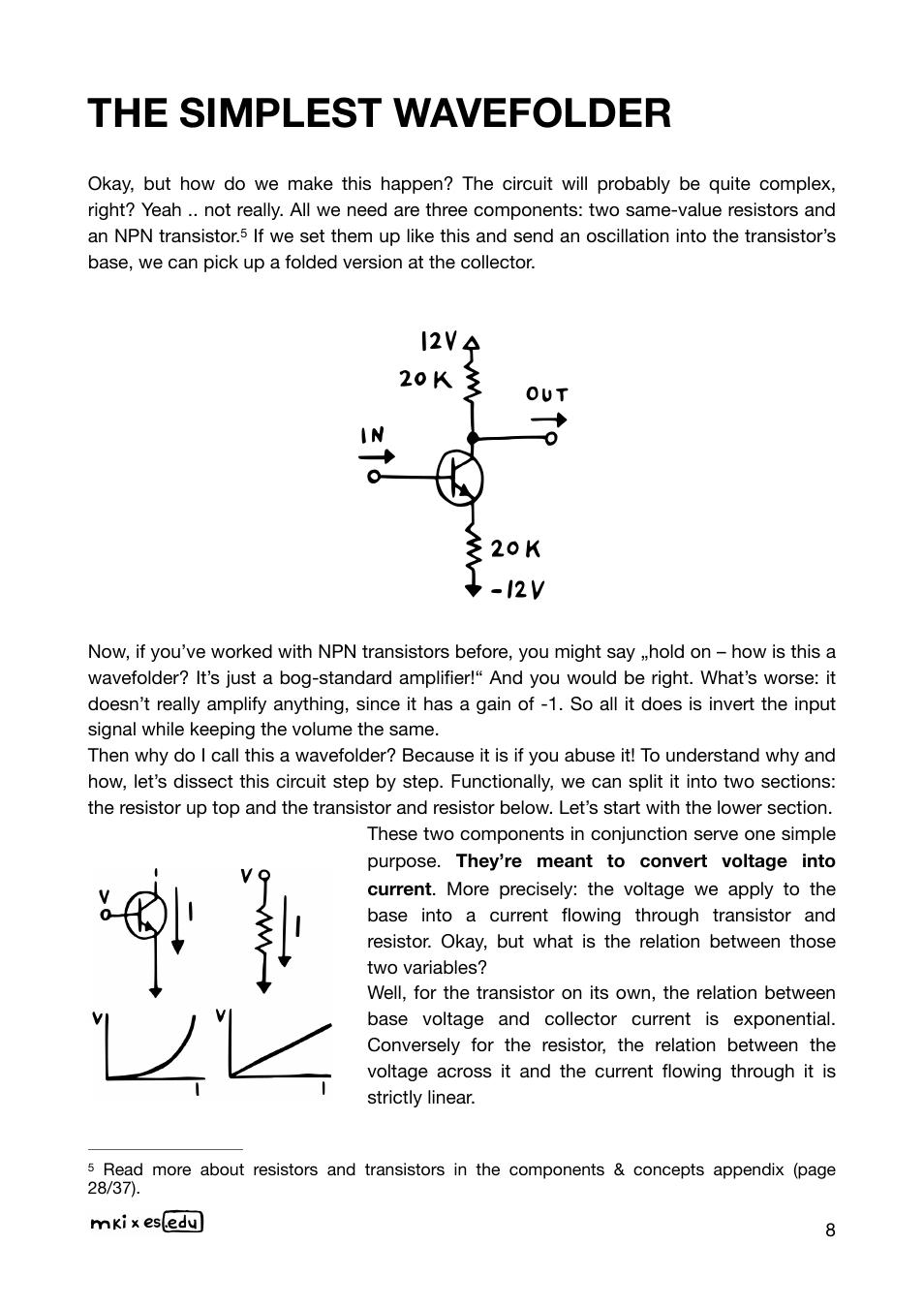 The simplest wavefolder | Erica Synths EDU DIY Wavefolder Eurorack Module Kit User Manual | Page 8 / 55