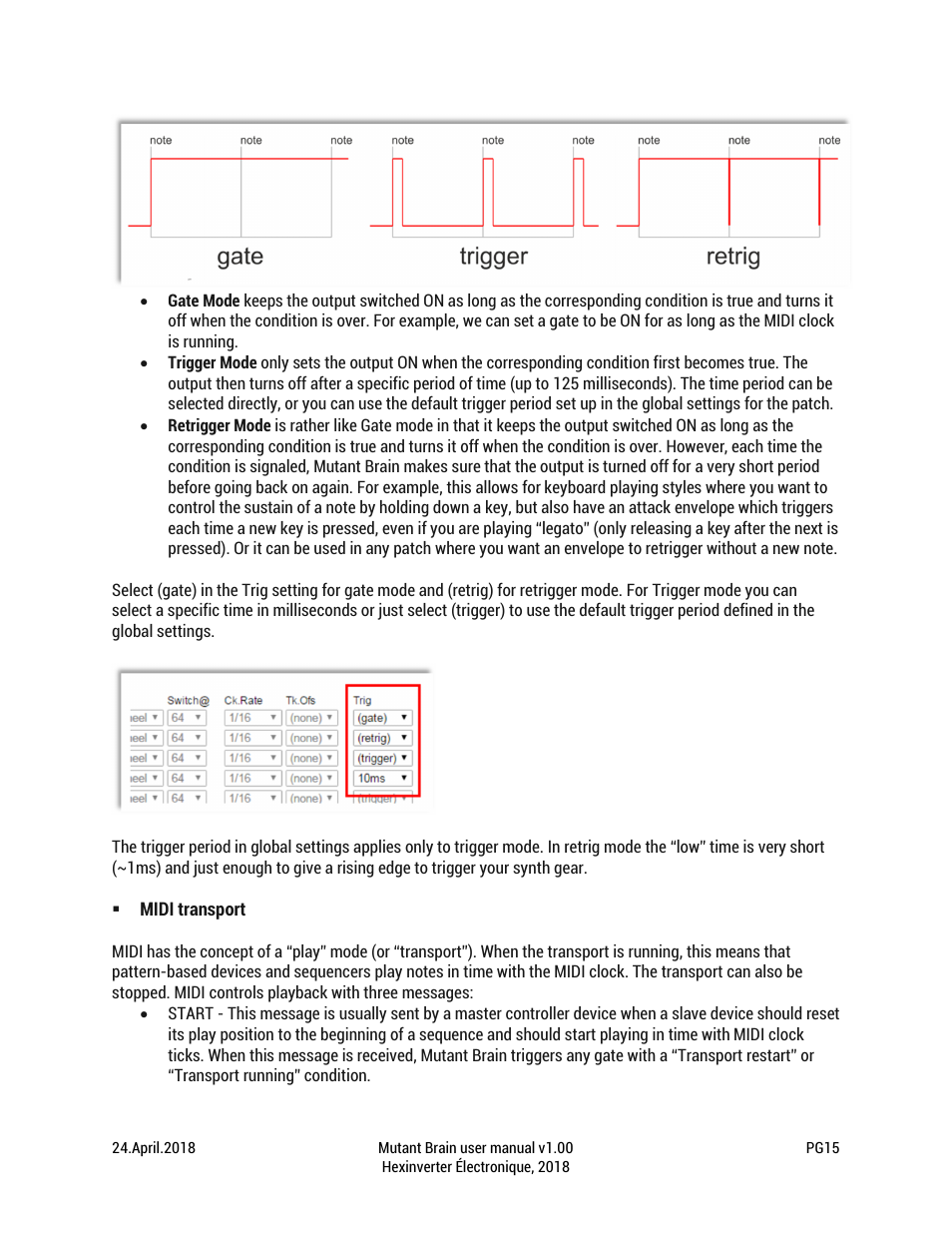 Erica Synths Hexinverter Mutant Brain MIDI to CV Eurorack Module (8 HP) User Manual | Page 15 / 17