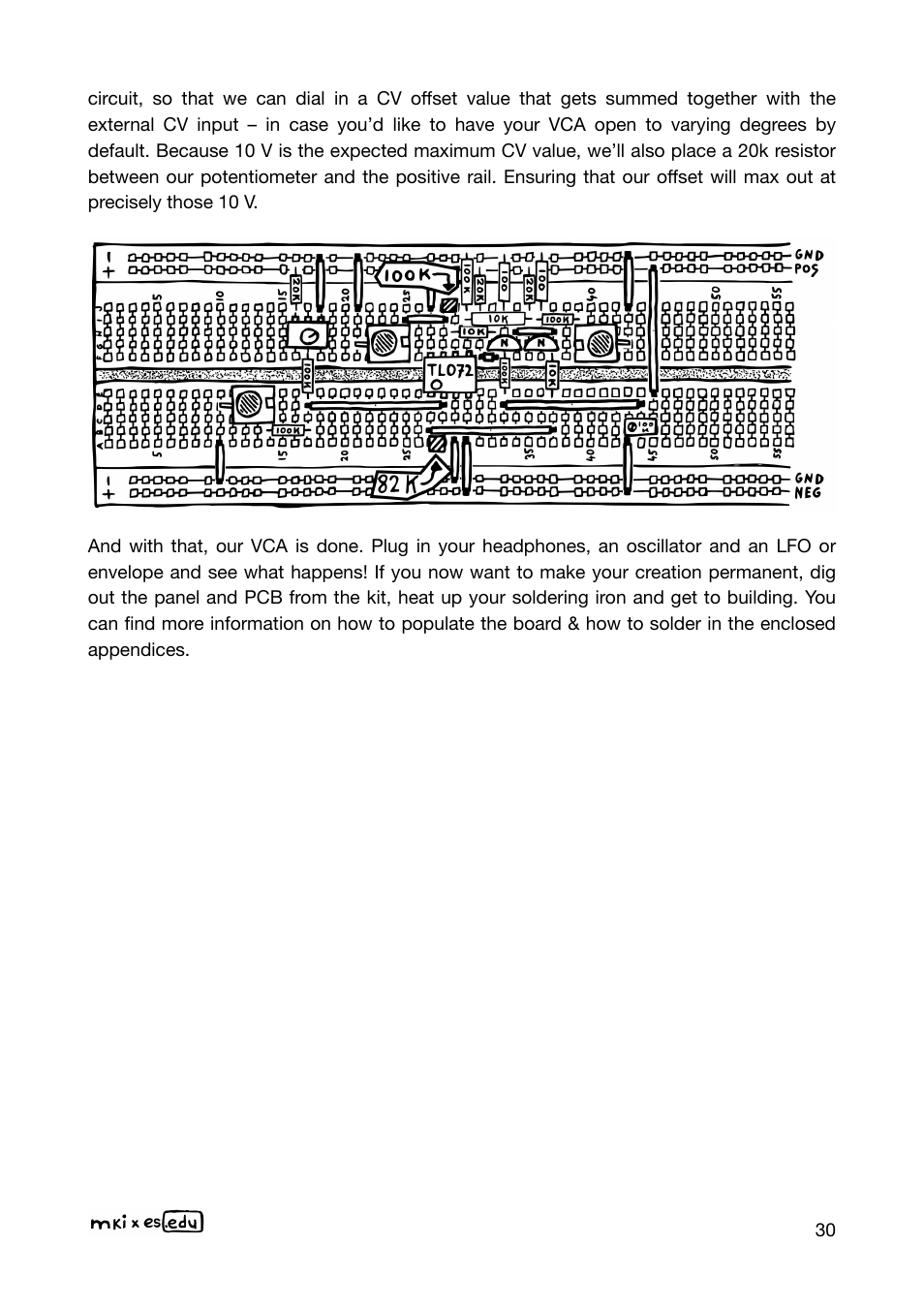 Erica Synths EDU DIY Dual VCA Eurorack Module Kit User Manual | Page 30 / 60