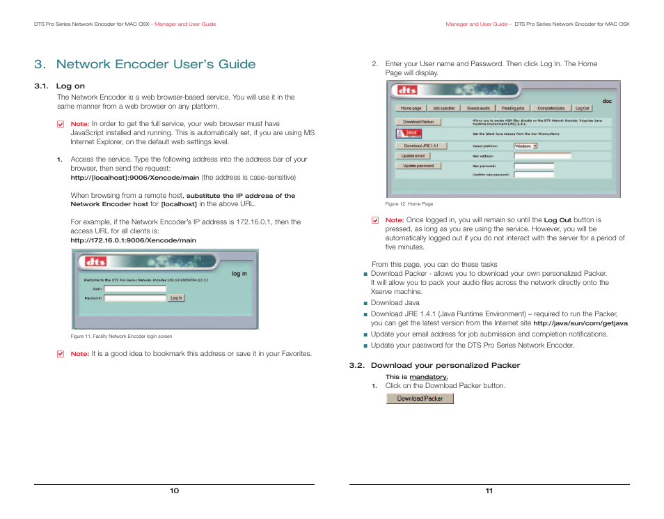 Network encoder user’s guide | DTS Pro Series User Manual | Page 7 / 18