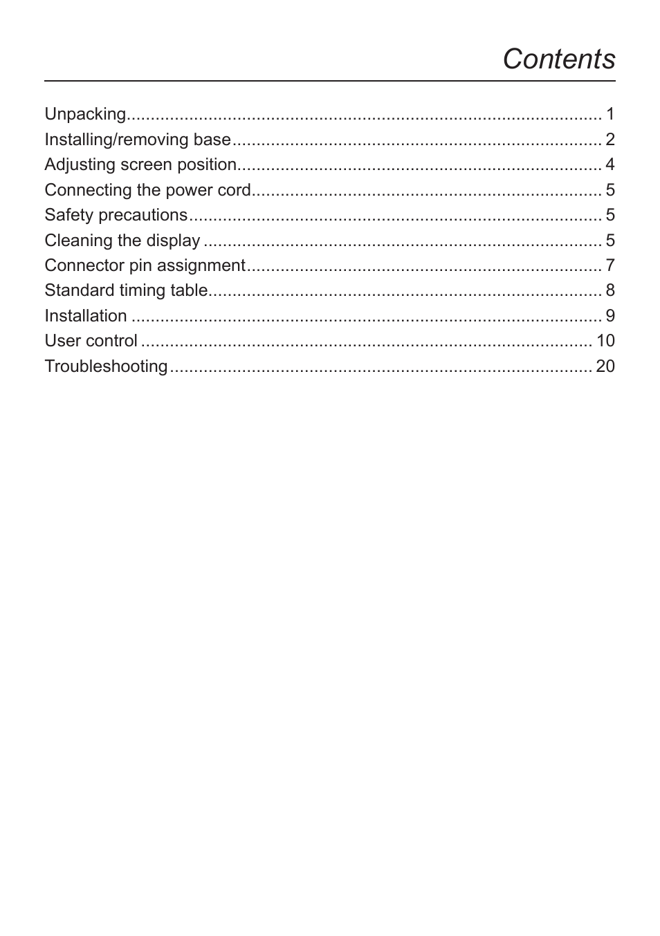 Acer ED320QR bi 32" Curved Monitor User Manual | Page 10 / 33