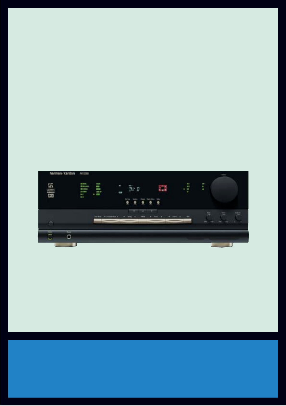 DTS AVR 2550 User Manual | 2 pages