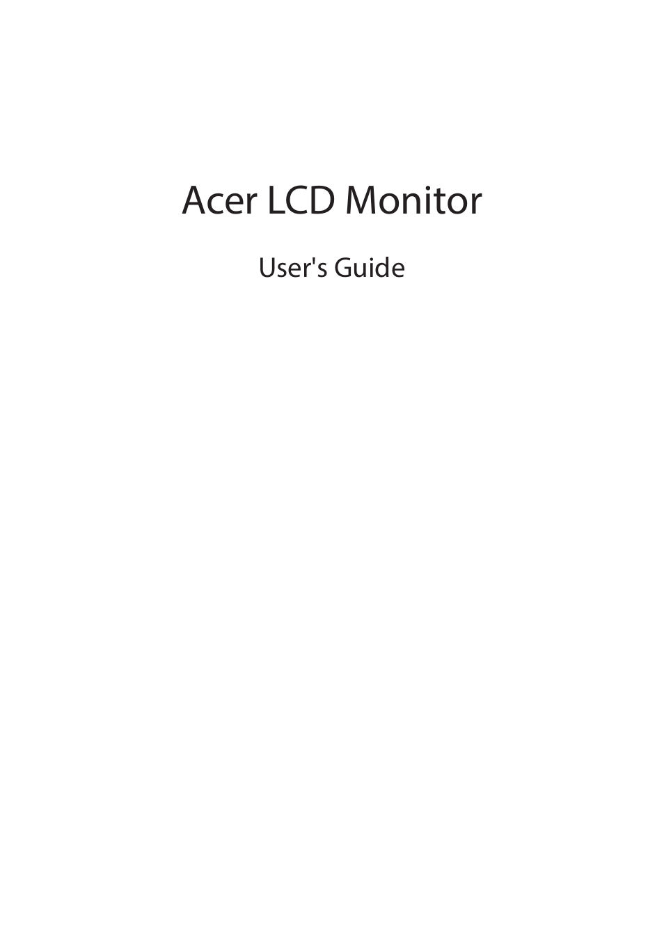 Acer PM161Q ABMIUUZX 15.6" Portable Monitor User Manual | 22 pages
