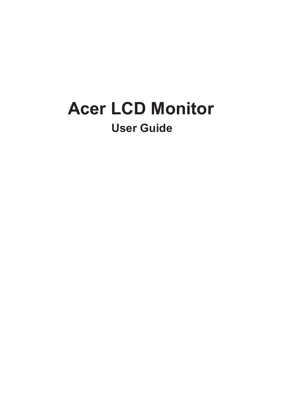 Acer Predator X34 Sbmiiphzx 34" 180 Hz Curved Gaming Monitor User Manual | 29 pages