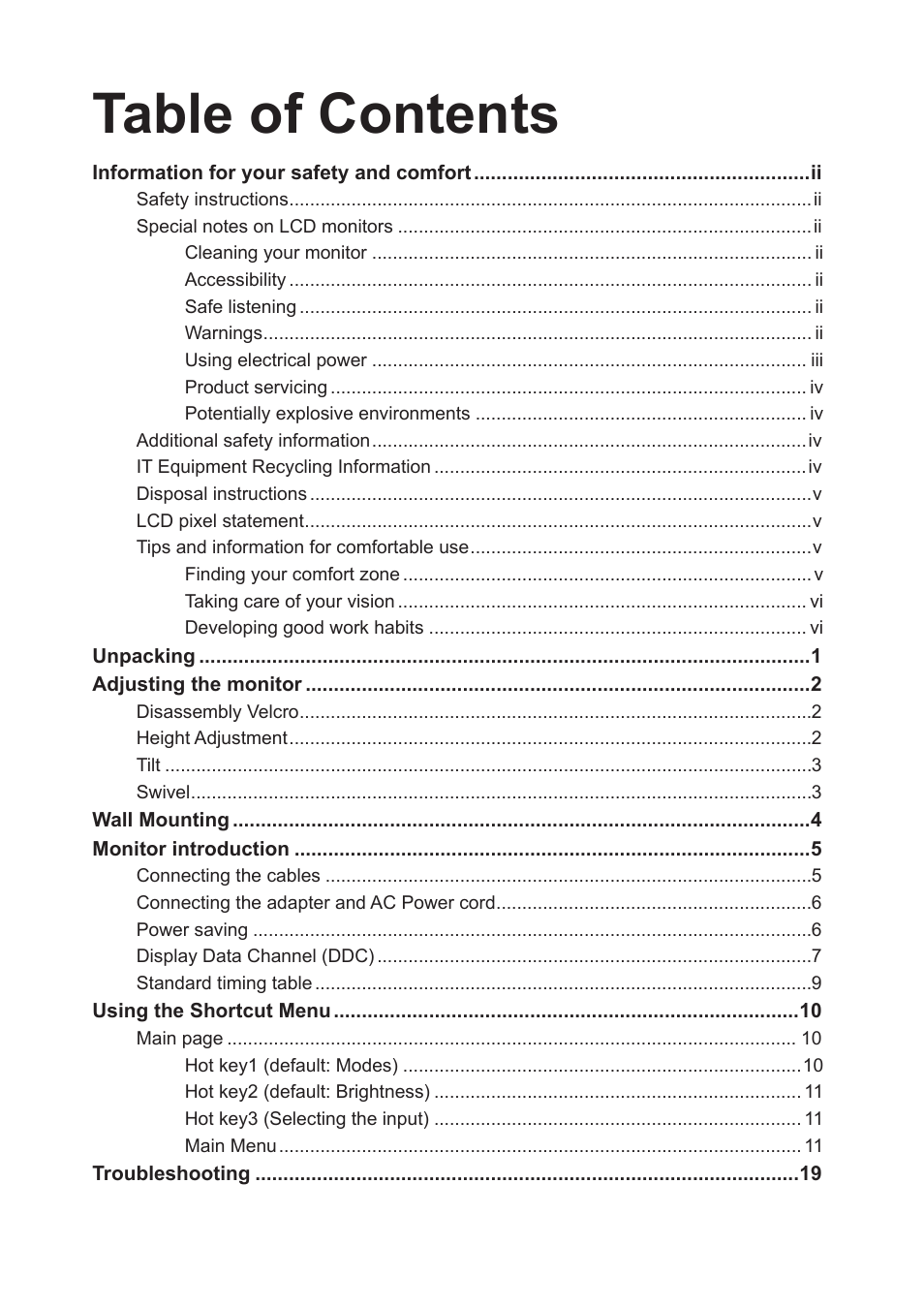 Acer Predator X34 Sbmiiphzx 34" 180 Hz Curved Gaming Monitor User Manual | Page 10 / 29