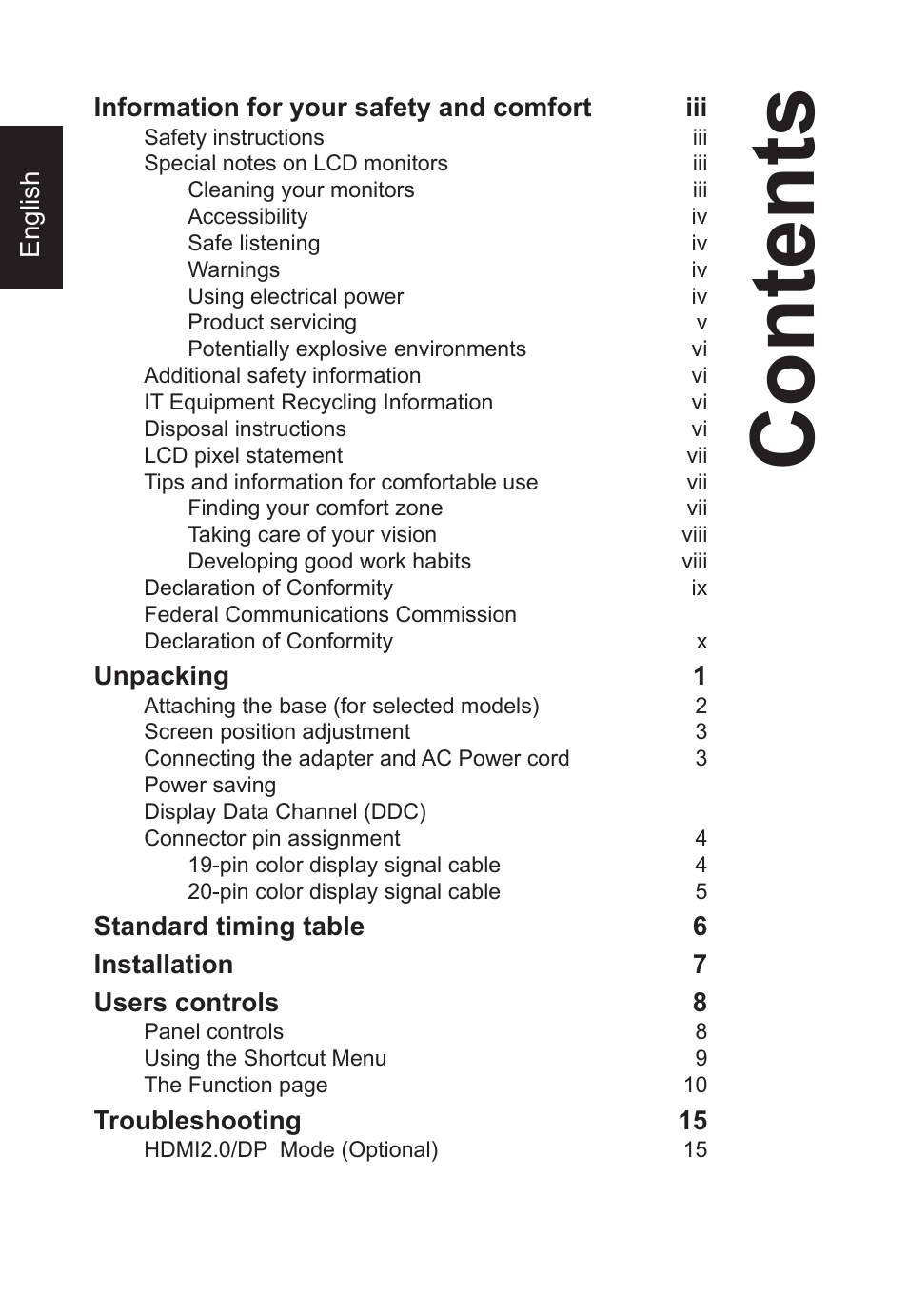 Acer CB2 Series CB272U smiiprx 27" 16:9 HDR FreeSync IPS Monitor User Manual | Page 12 / 35