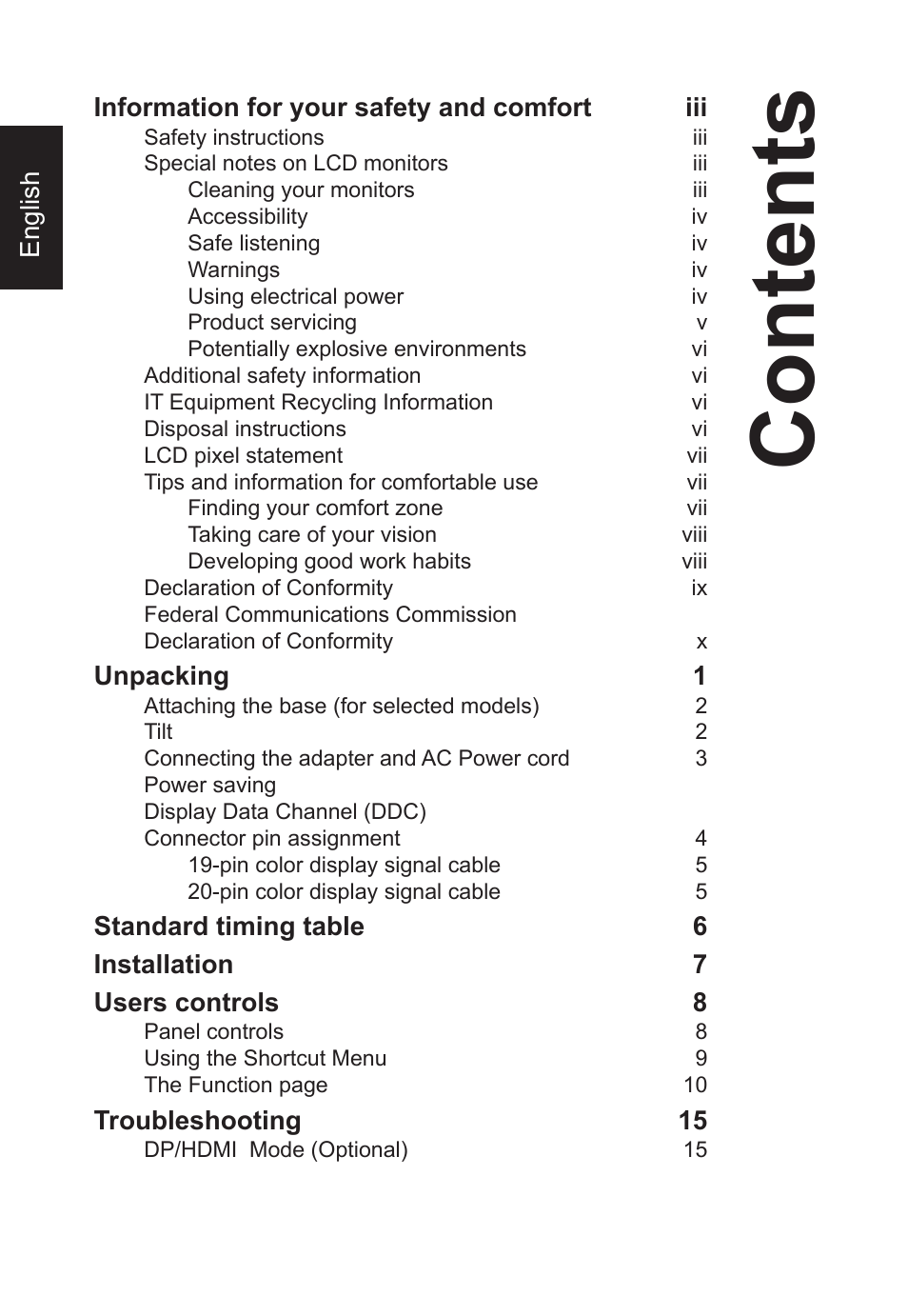 Acer B248Y bemiqprcuzx 23.8" 16:9 Adaptive-Sync Video Conferencing IPS Monitor User Manual | Page 12 / 34