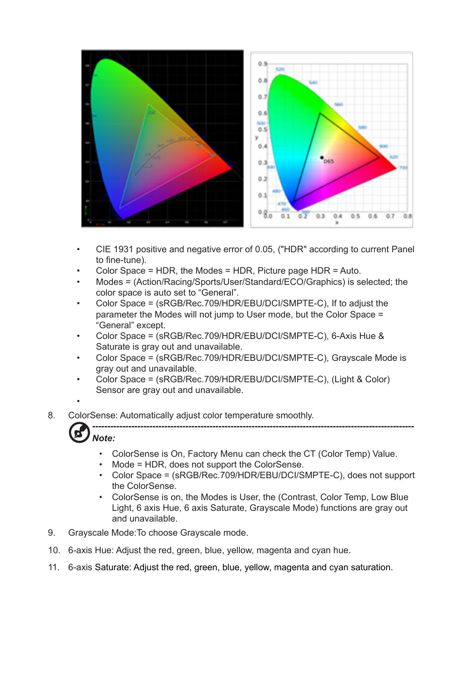 Acer B248Y bemiqprcuzx 23.8" 16:9 Adaptive-Sync Video Conferencing IPS Monitor User Manual | Page 27 / 34