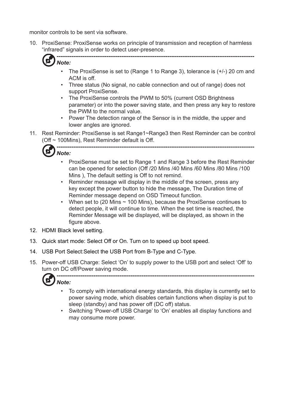 Acer B248Y bemiqprcuzx 23.8" 16:9 Adaptive-Sync Video Conferencing IPS Monitor User Manual | Page 32 / 34